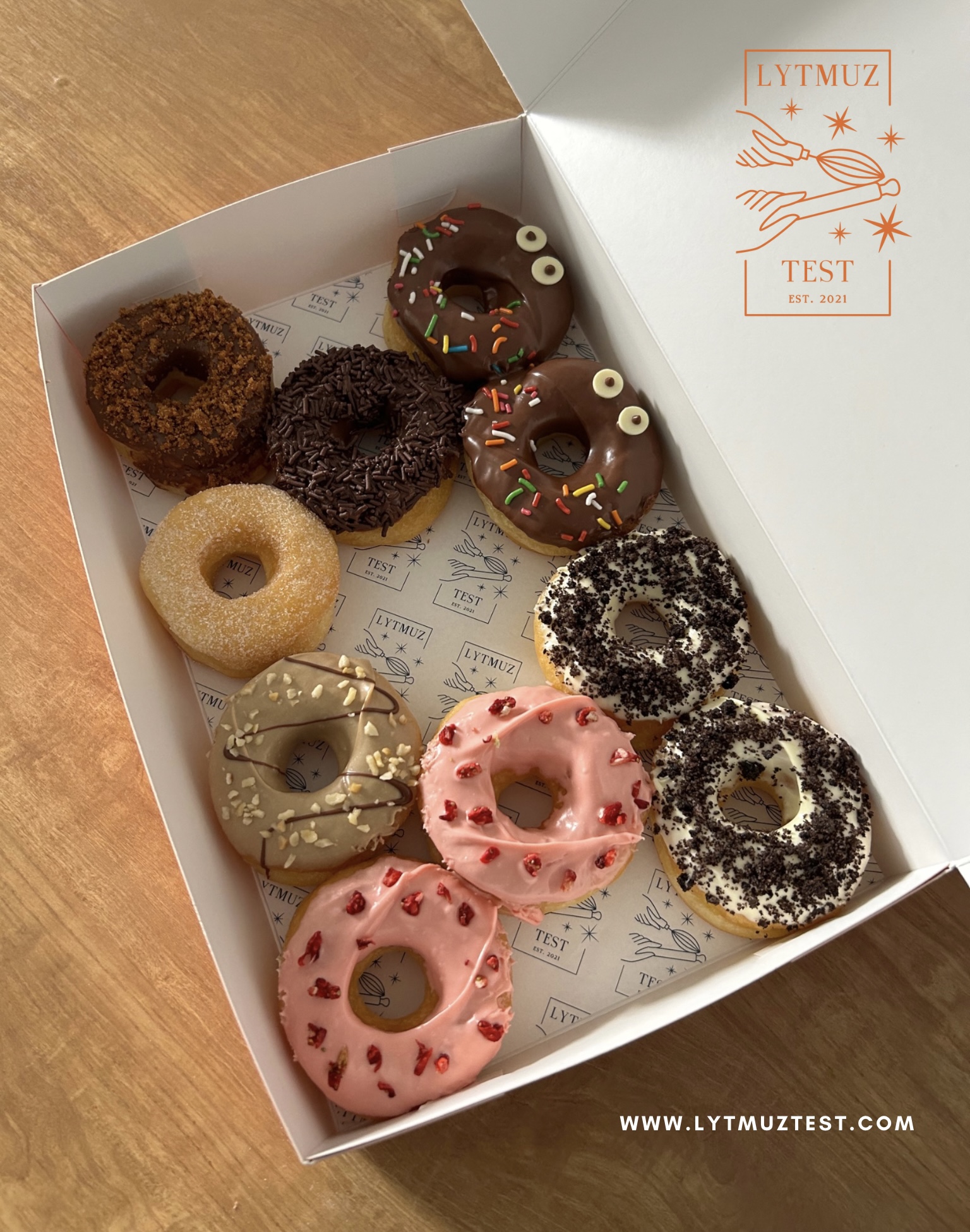 23rd Apr 2024 (Tue) - A Box of 10 Mini Ring Donuts